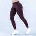 Impact Women Tight Solid Color Yoga Pants - High Stretch Seamless Low Rib Waist Scrunch Bum & Glute Contour Gym Running