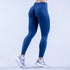 Impact Women Tight Solid Color Yoga Pants - High Stretch Seamless Low Rib Waist Scrunch Bum & Glute Contour Gym Running