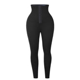 Blue Neoprene Sauna Tummy Control Leggings