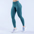 Impact Women Tight Solid Color Yoga Pants - High Stretch Seamless Low Rib Waist Scrunch Bum & Glute Contour Gym Running