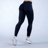 Impact Women Tight Solid Color Yoga Pants - High Stretch Seamless Low Rib Waist Scrunch Bum & Glute Contour Gym Running