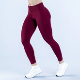 Impact Women Tight Solid Color Yoga Pants - High Stretch Seamless Low Rib Waist Scrunch Bum & Glute Contour Gym Running